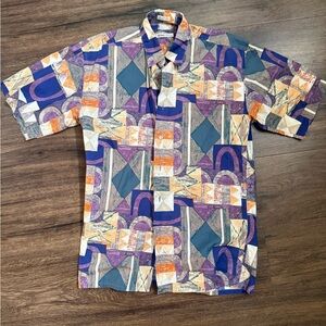 Burma Bibas Vibrant Abstract Pattern Men's Shirt